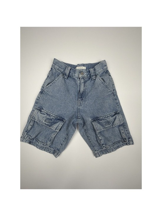 PacSun Pants - PacSun Boy Fit Cargo Shorts Womens Size 22 Light Wash Denim Baggy Y2K Skater
